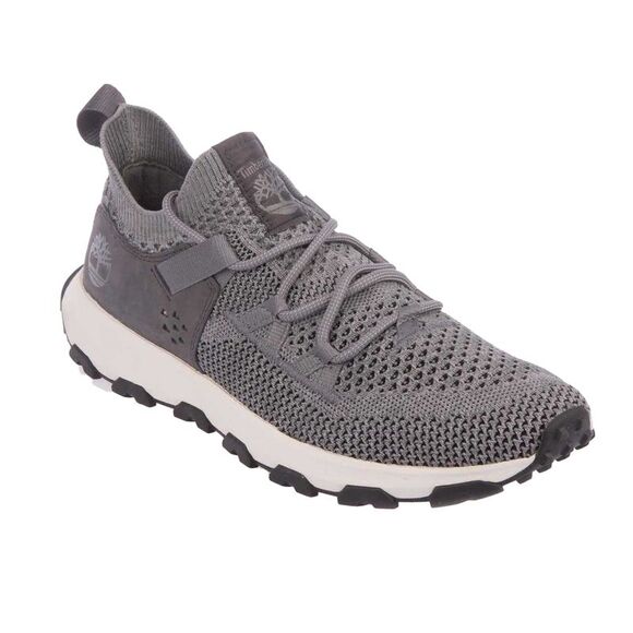 Timberland Mens Winsor Trail Leather Waterproof Sneakers / Gray